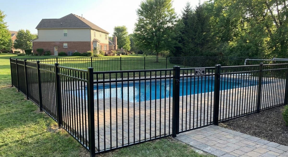 Luxury estate fence installation in New Albany, OH