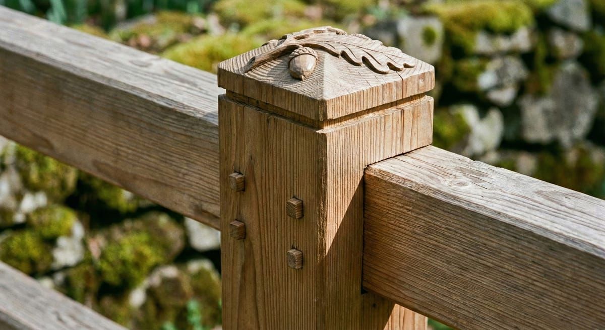 Quality fence craftsmanship close-up