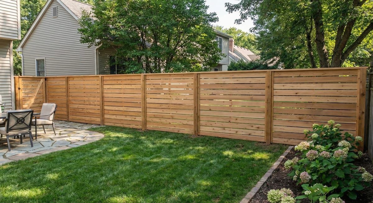 Horizontal Slat Privacy