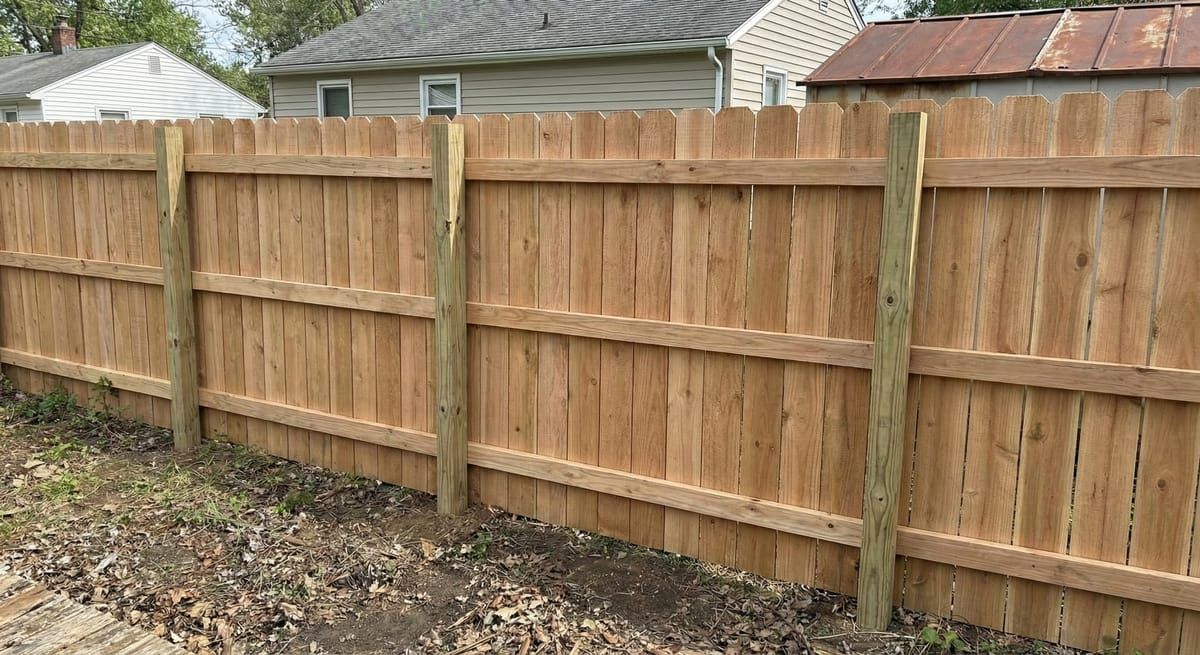 Beautiful fence after professional restoration